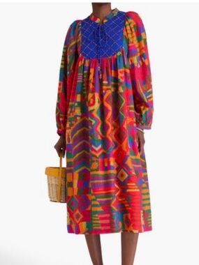 FARM Rio Summer Patches Tunic Dress XS